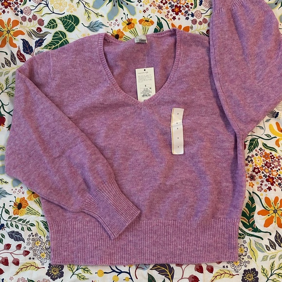 a new day Sweaters - a new day Purple V-Neck Sweater